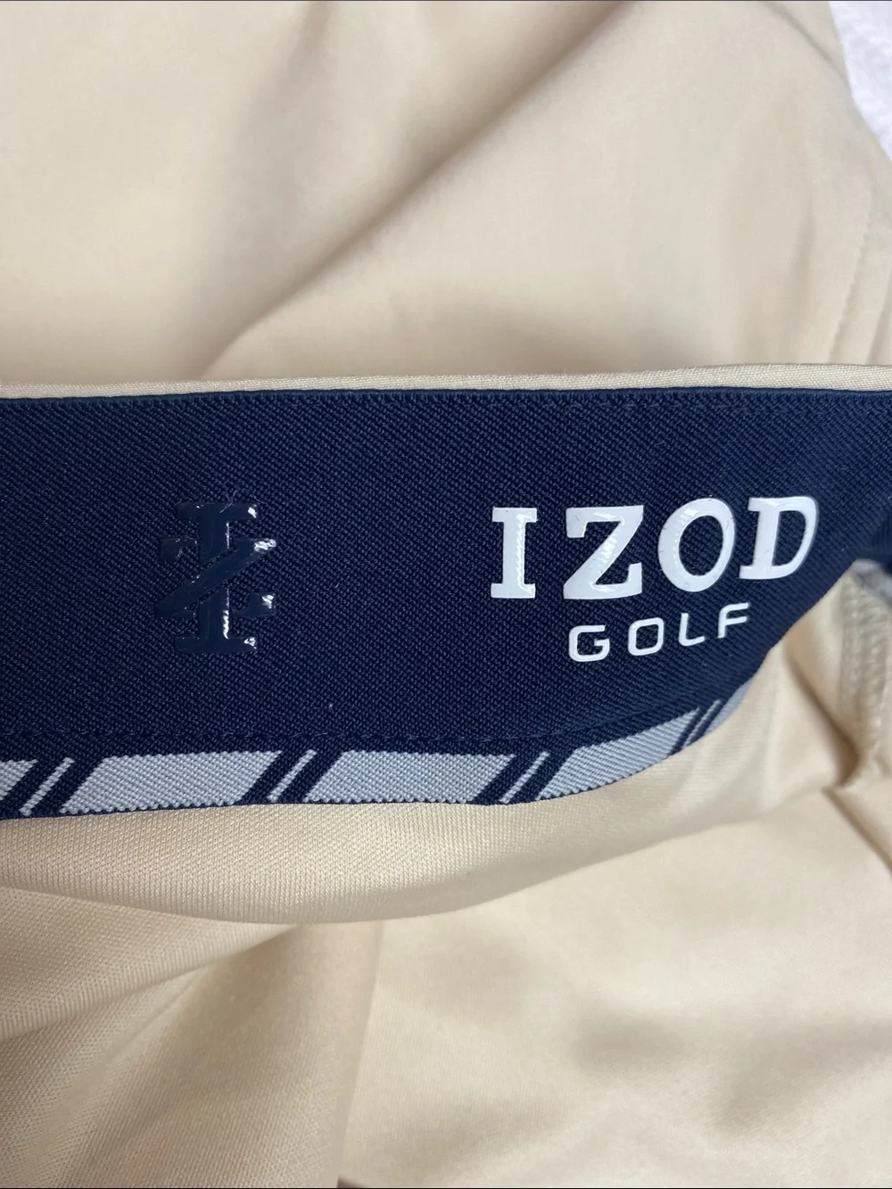 IZOD Golf Performance Skort | Beige | Built-In Shorts | Side Pockets | Size 8